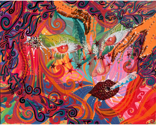 I am FALL, FALL is me ORIGINAL 20x16 in