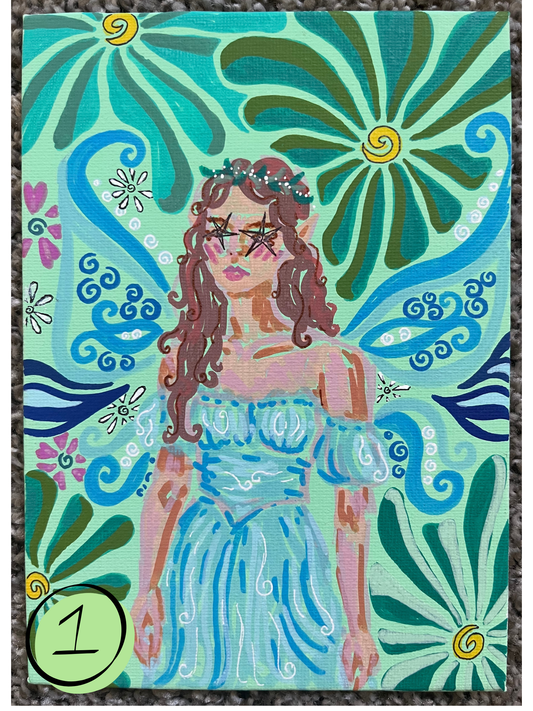 lil forest fairies series1 ORIGINALS 5x7in