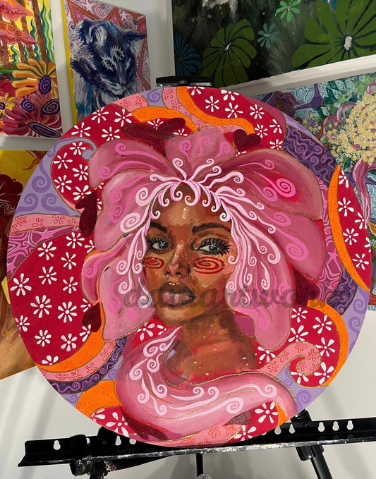 Flower Girl 20x20 in