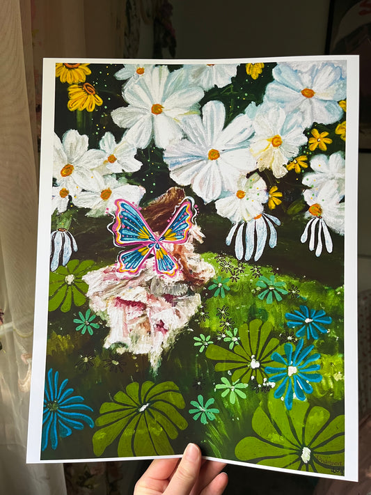 field of flowers PRINT 11x14in