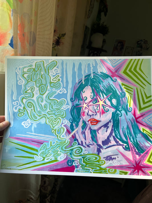 how i feel SMALL PRINT 8x10in