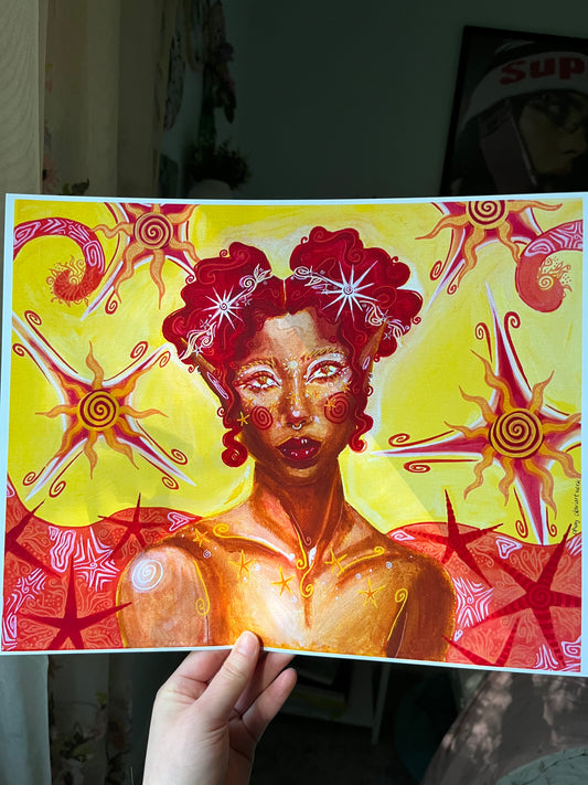 she is a sun fairy LARGE PRINT 11x14in