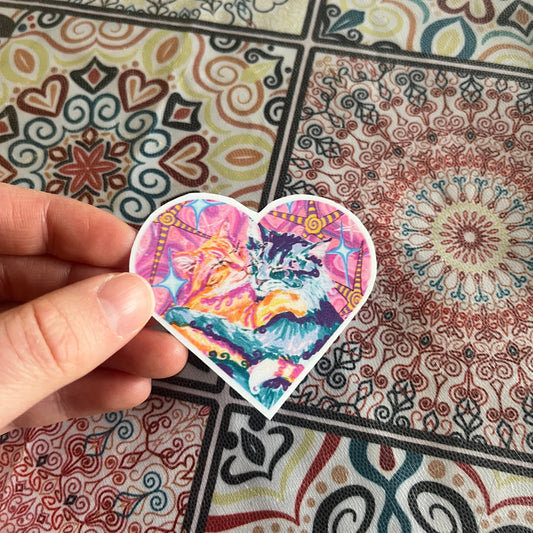 the lovers HEART STICKER