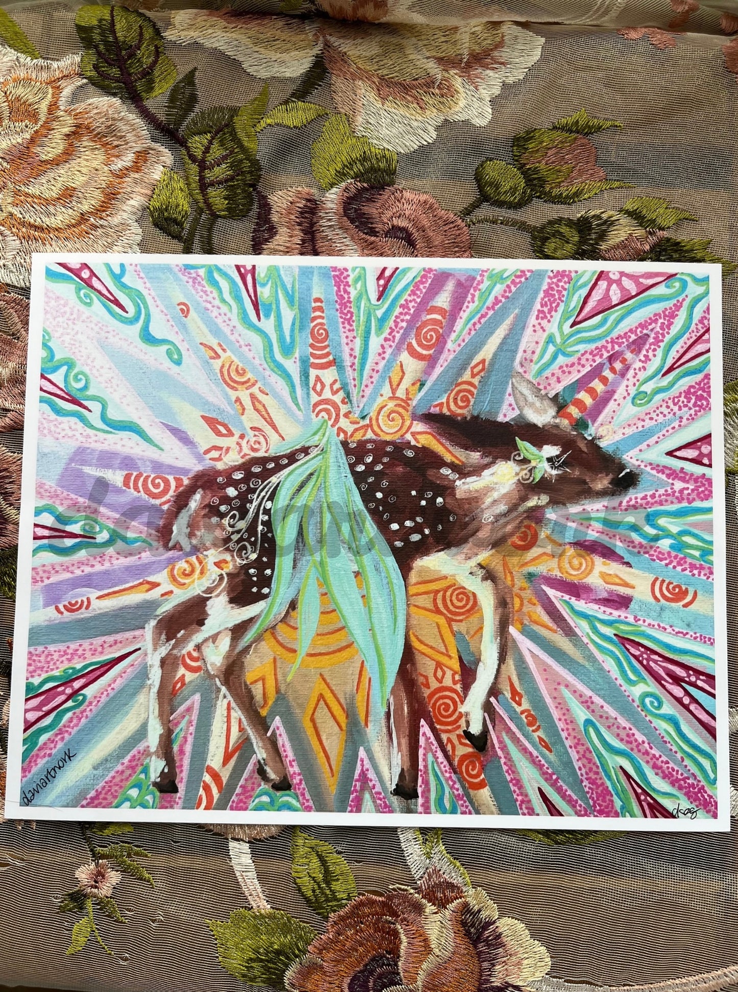 fly my deer PRINT 8x10 in