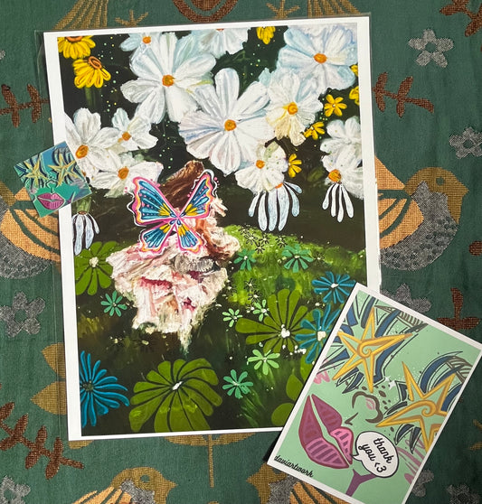 field of flowers PRINT 11x14in