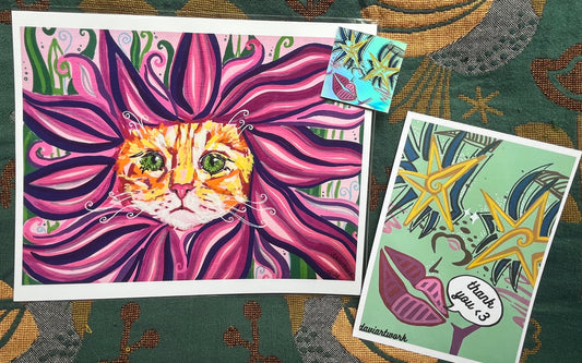 fiona flower PRINT 8x10in