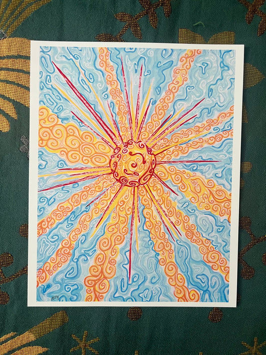 oh sun PRINT 8x10 in