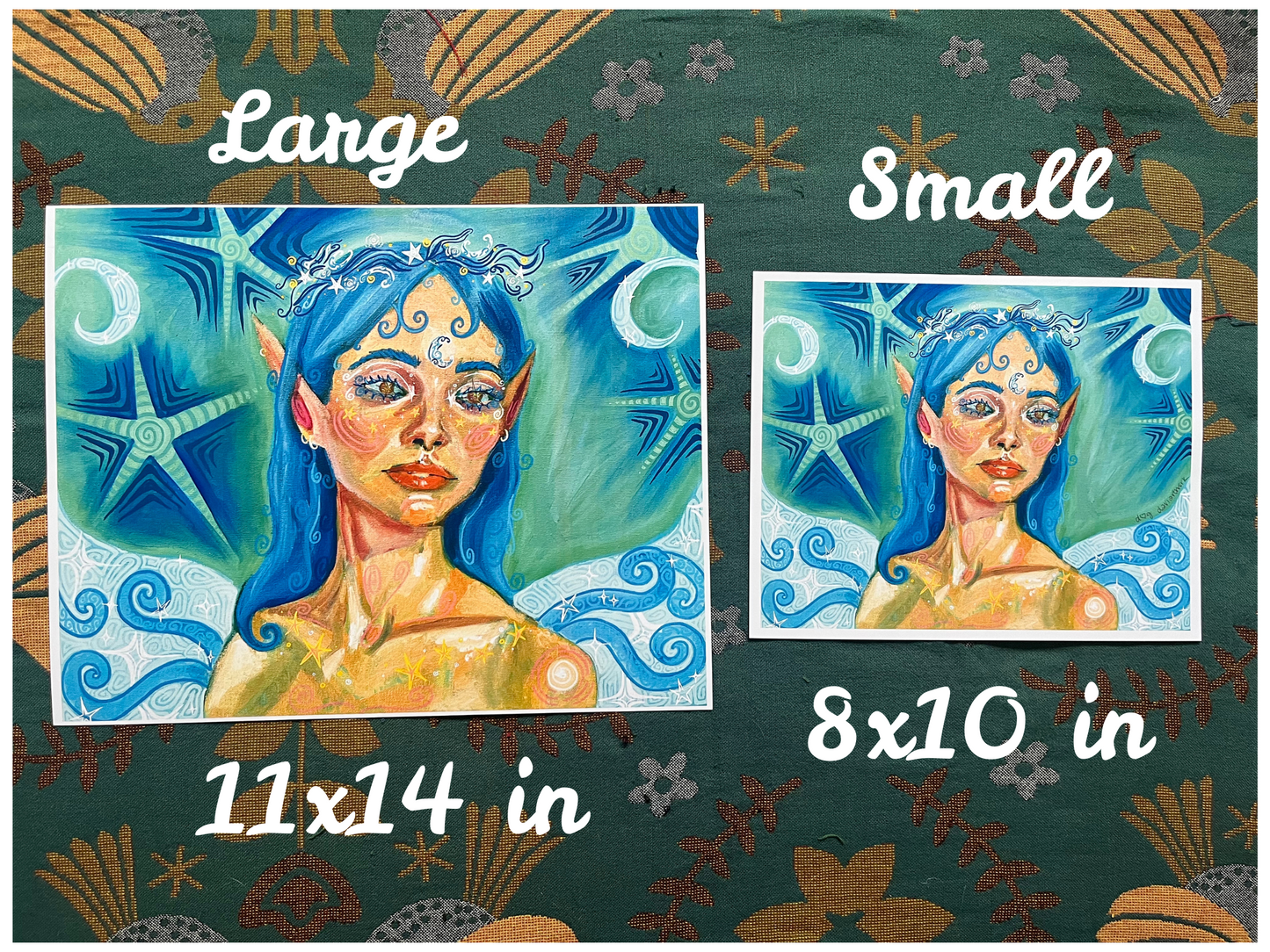she is a moon fairy SMALL PRINT 8x10in