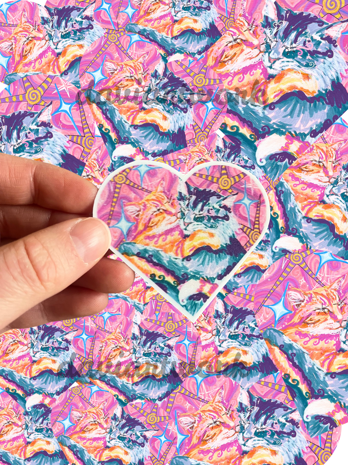 the lovers HEART STICKER