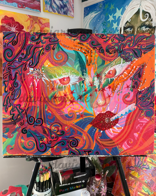 I am FALL, FALL is me ORIGINAL 20x16 in
