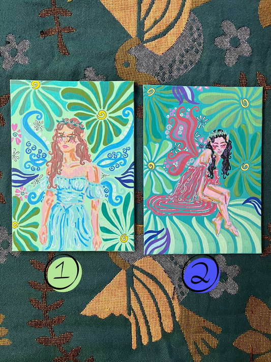 lil forest fairies series1 ORIGINALS 5x7in