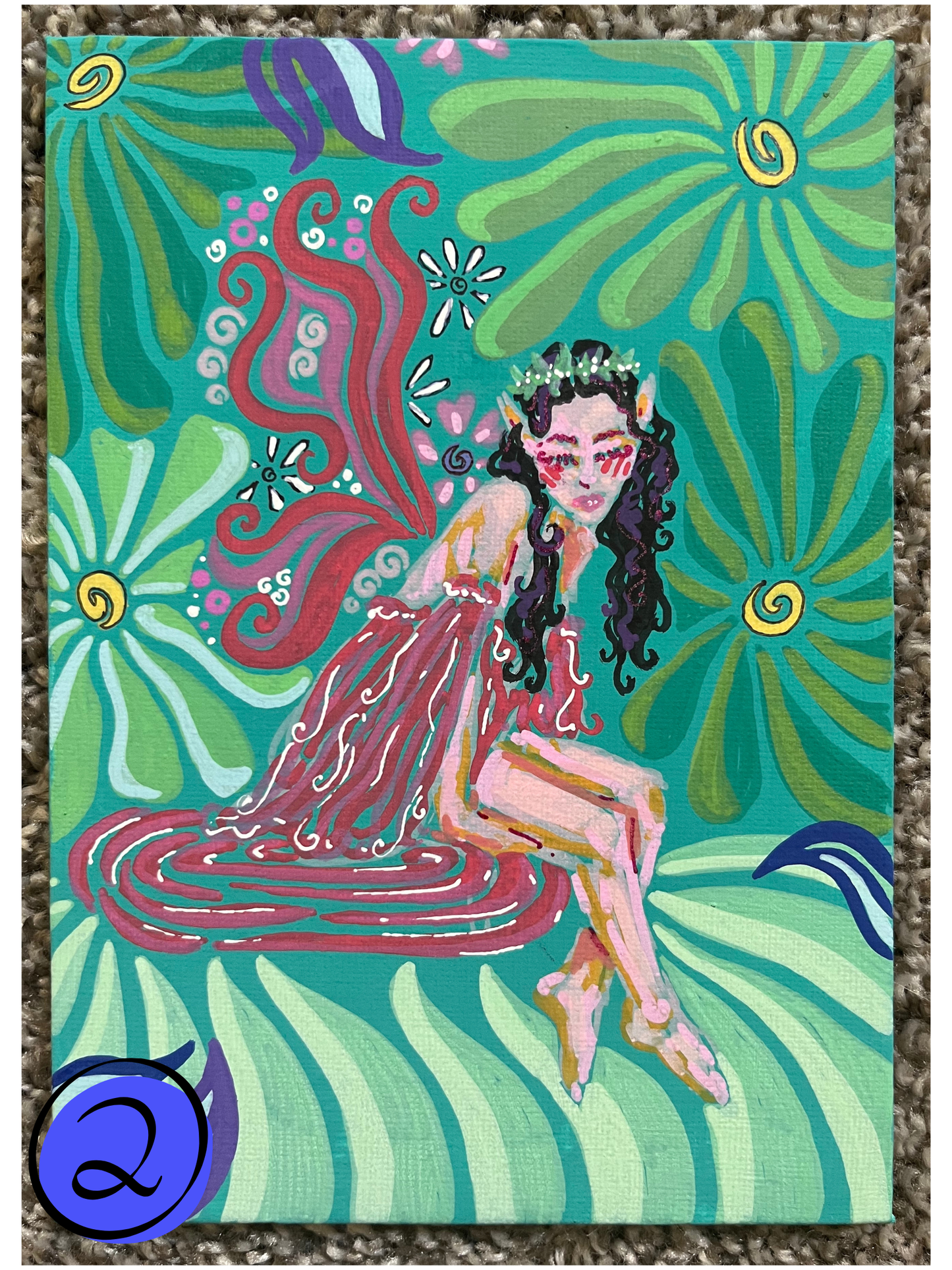 lil forest fairies series1 ORIGINALS 5x7in