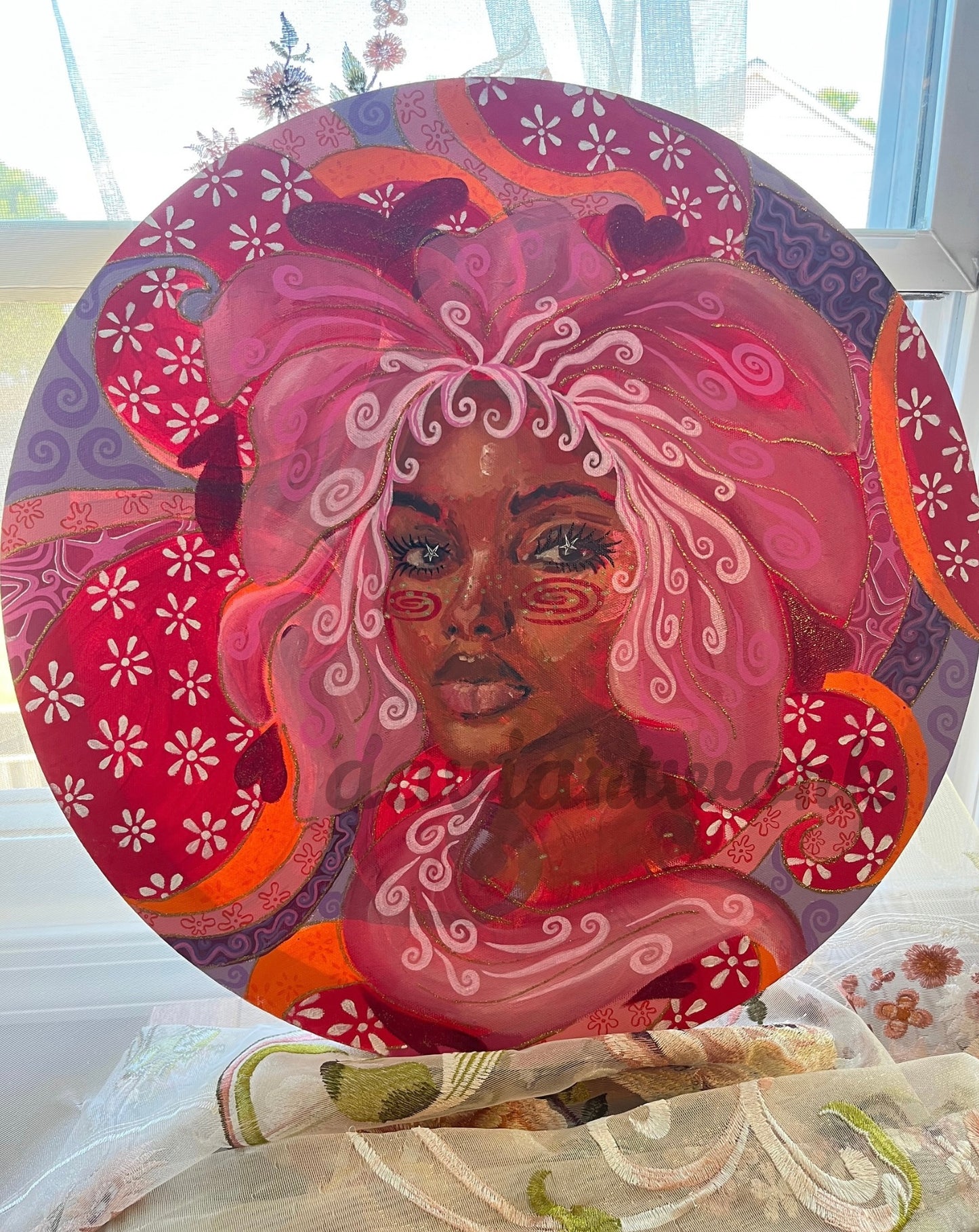 Flower Girl 20x20 in