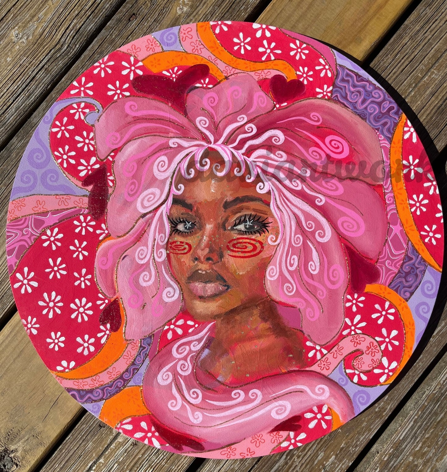 Flower Girl 20x20 in