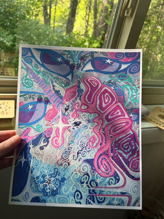 unicorn vision PRINT 8x10in