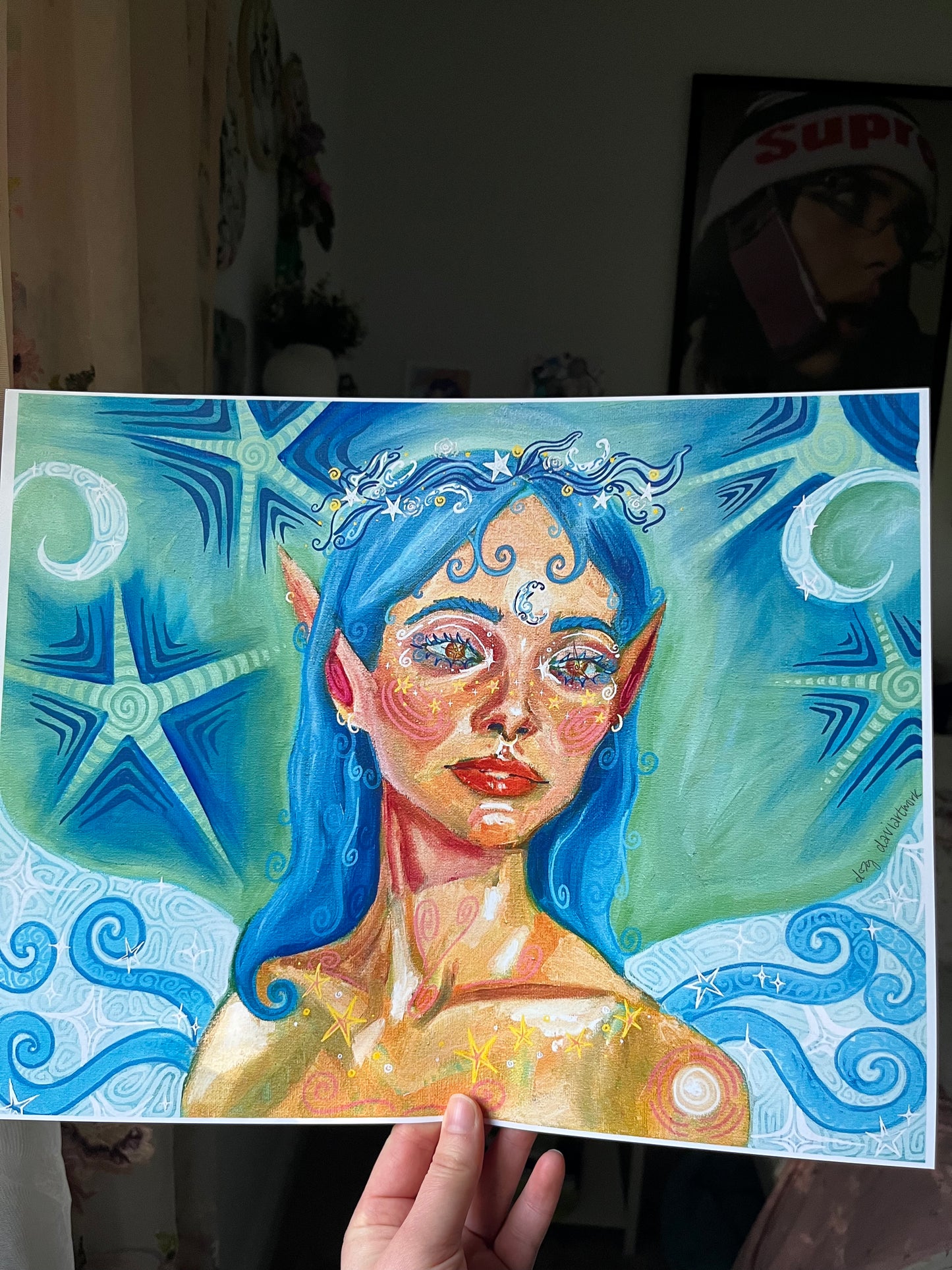 she is a moon fairy SMALL PRINT 8x10in