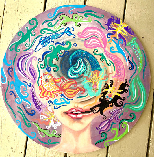 Brain waves 20x20 in