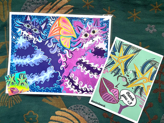 and we were cats PRINT 8x10in