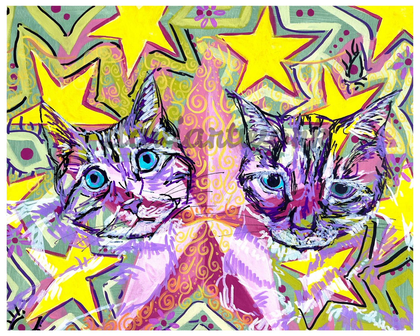star cats PRINT 8x10in