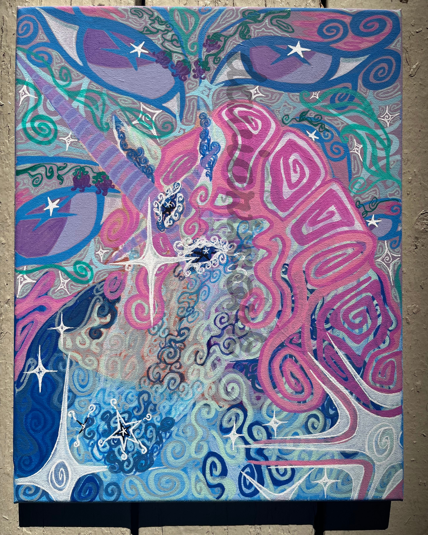 unicorn vision ORIGINAL 11x14in