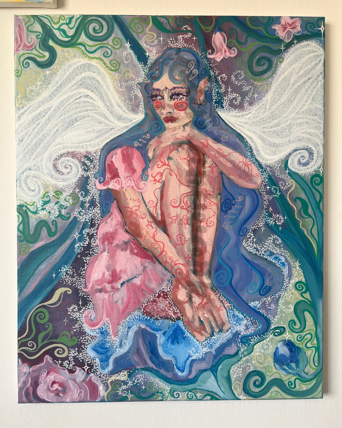 let a fairy dream ORIGINAL 16x20 in