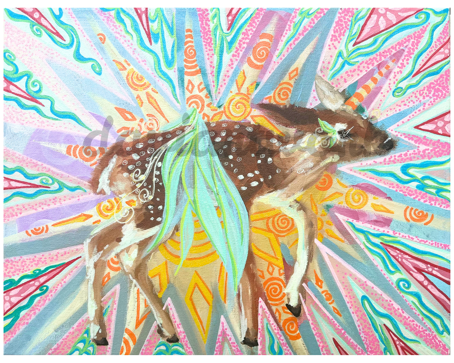 fly my deer PRINT 8x10 in