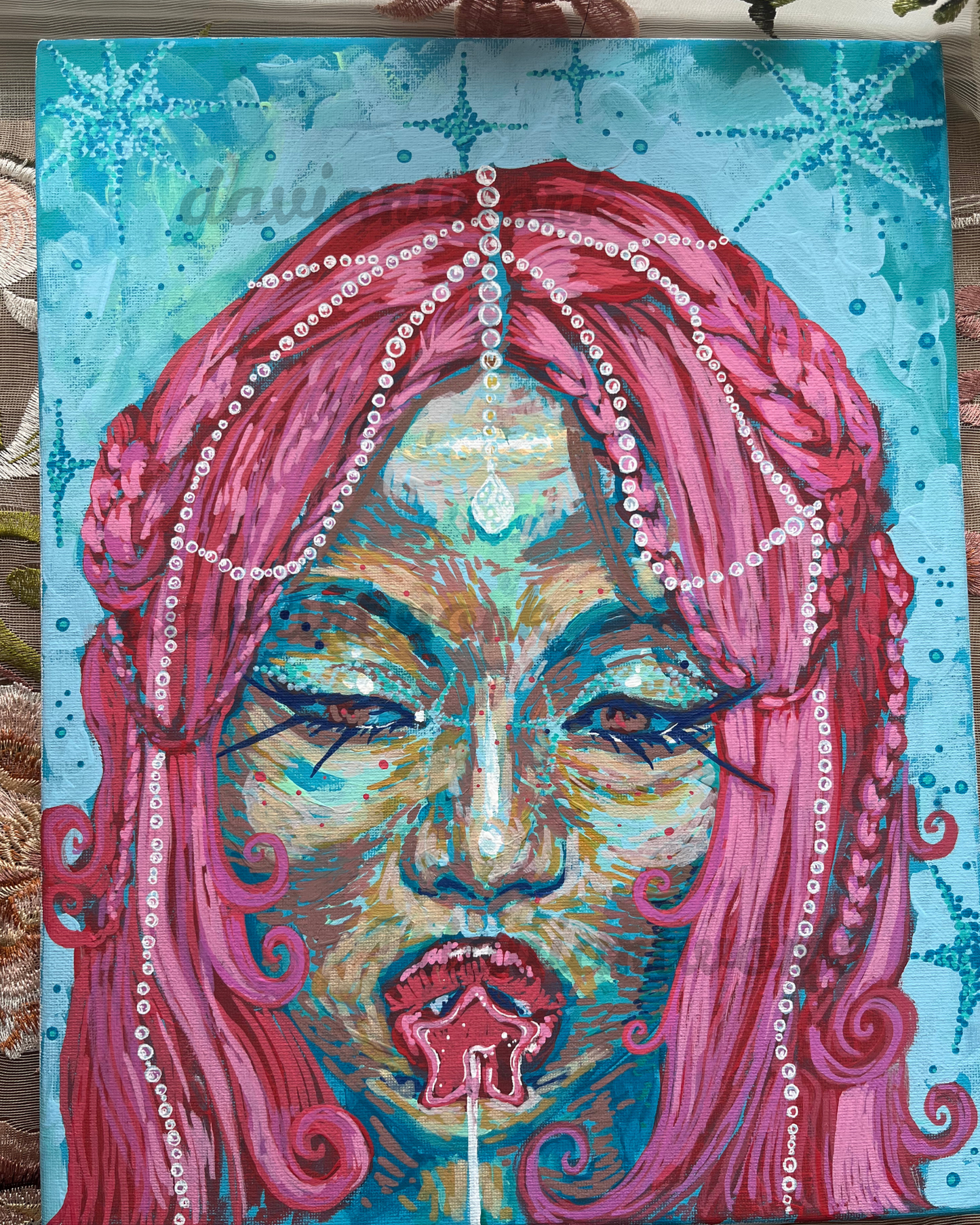 mermaid-pop ORIGINAL 11x14in