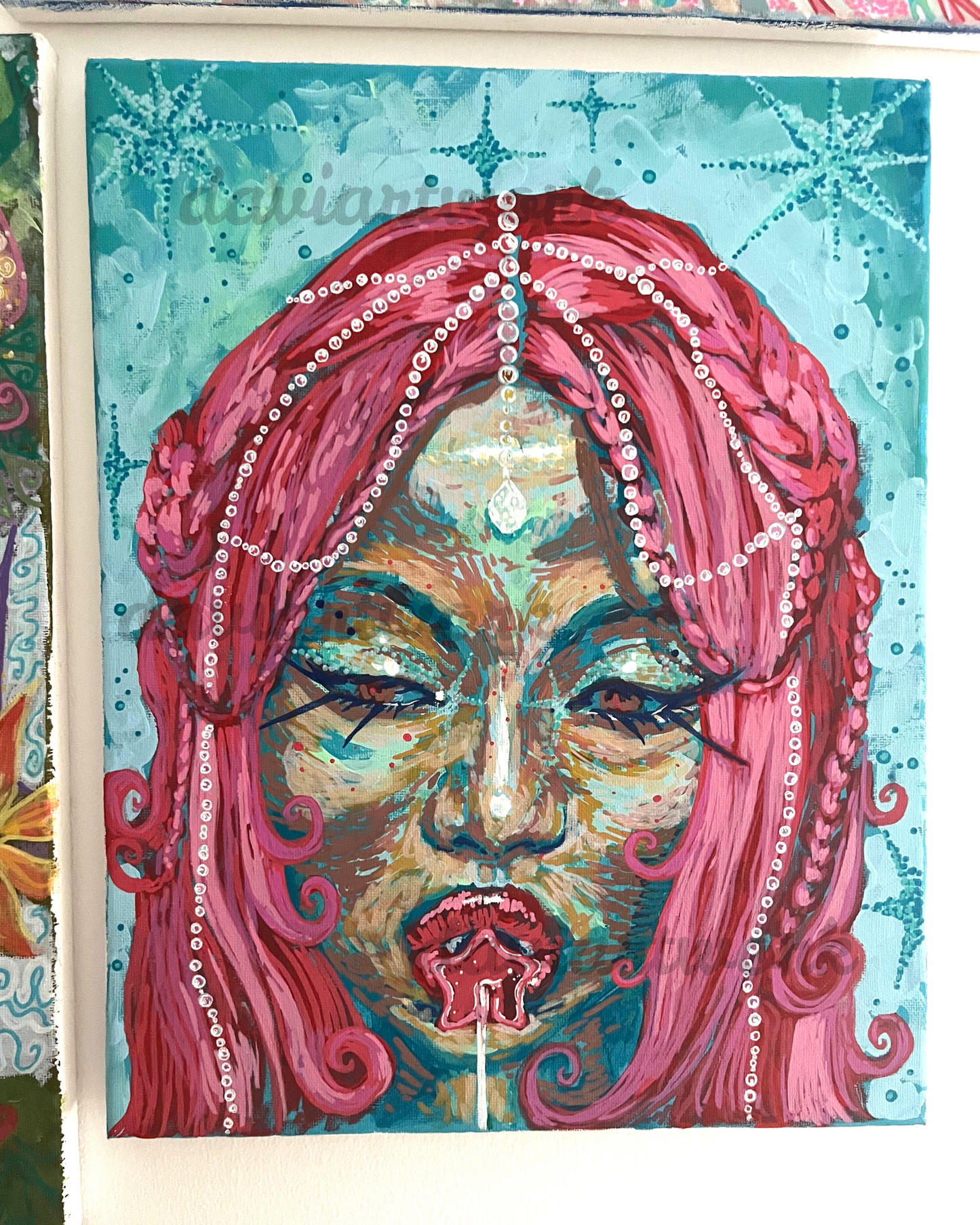 mermaid-pop ORIGINAL 11x14in