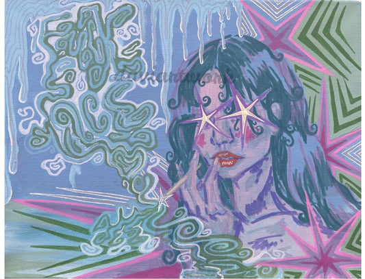 how i feel ORIGINAL 11x14 in