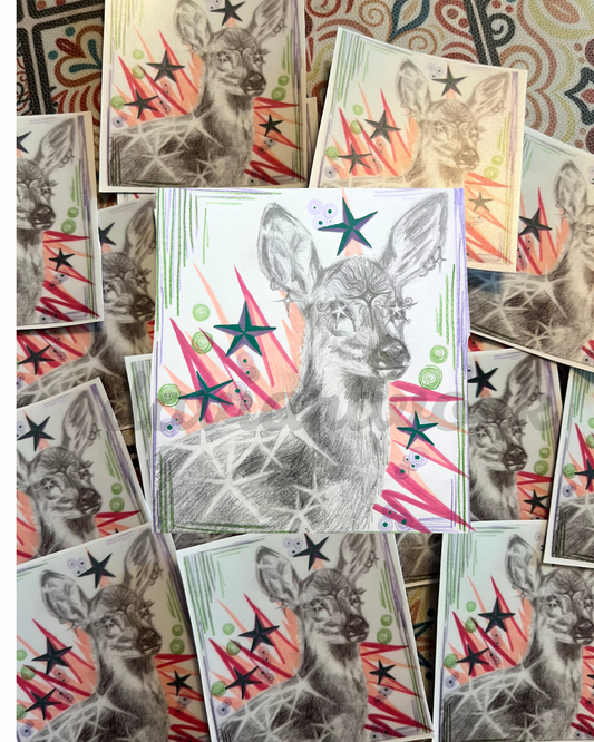 my deer STICKER