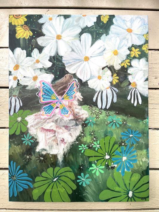 field of flowers 18x24 in