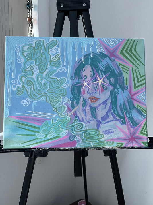 how i feel ORIGINAL 11x14 in