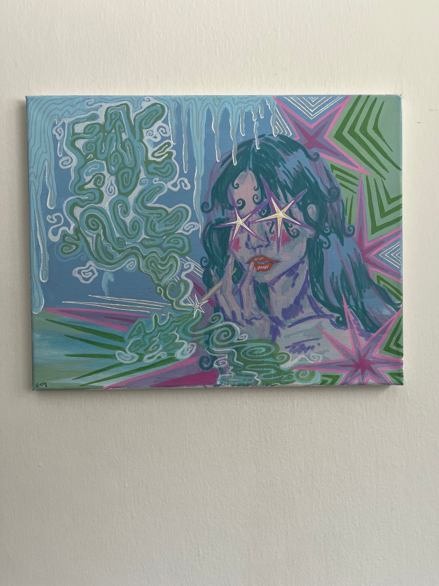 how i feel ORIGINAL 11x14 in