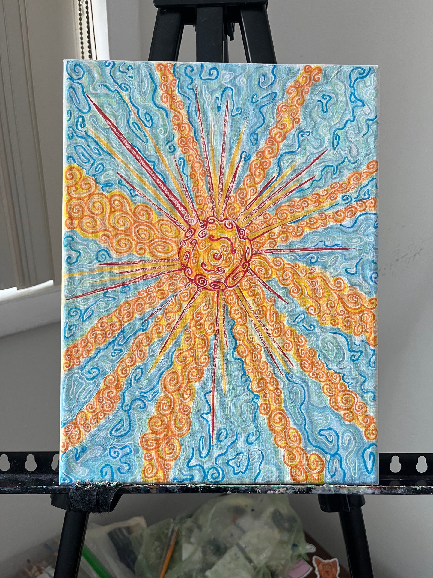 oh sun ORIGINAL 12x9in