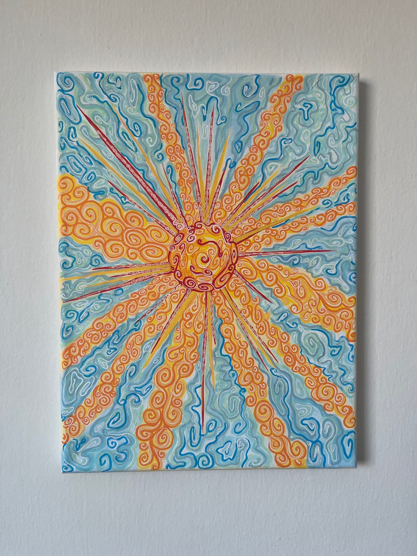 oh sun ORIGINAL 12x9in