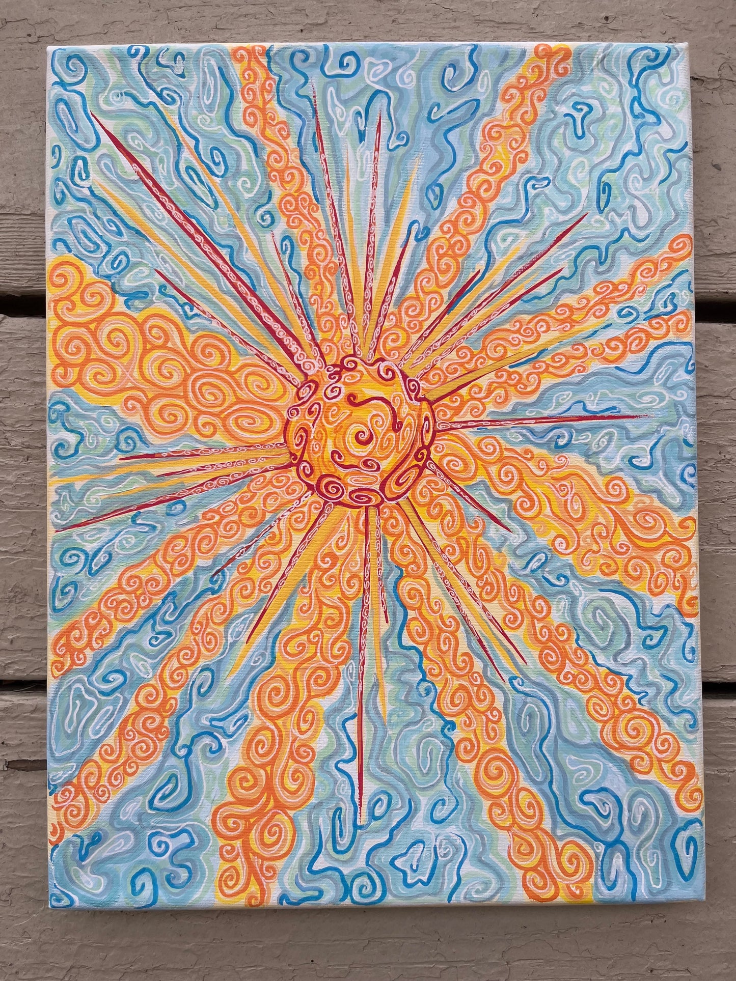 oh sun ORIGINAL 12x9in