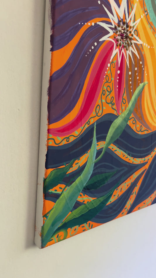 Floral Jewels 20x16 in