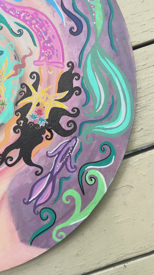 Brain waves 20x20 in