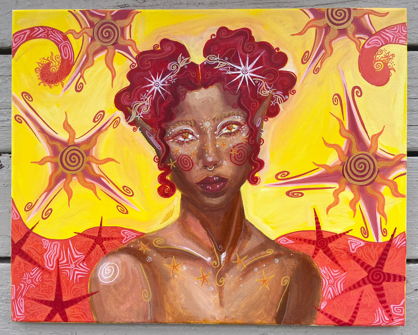 she is a sun fairy ORIGINAL 16x20in