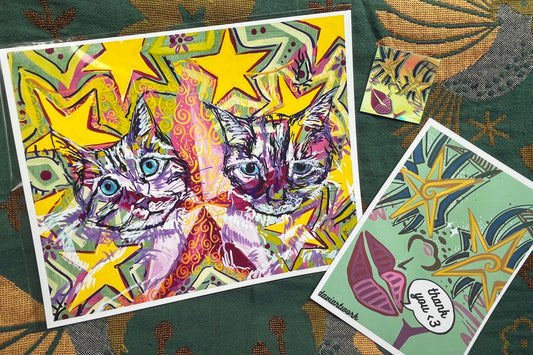 star cats PRINT 8x10in